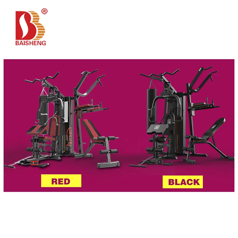 
China Home Workout Equipment Multi Station Home Gym Machine Three Station Home Gym for Sale 