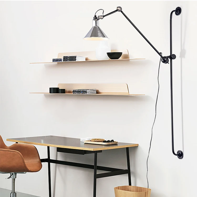 Hot selling vintage black swing arm wall led light