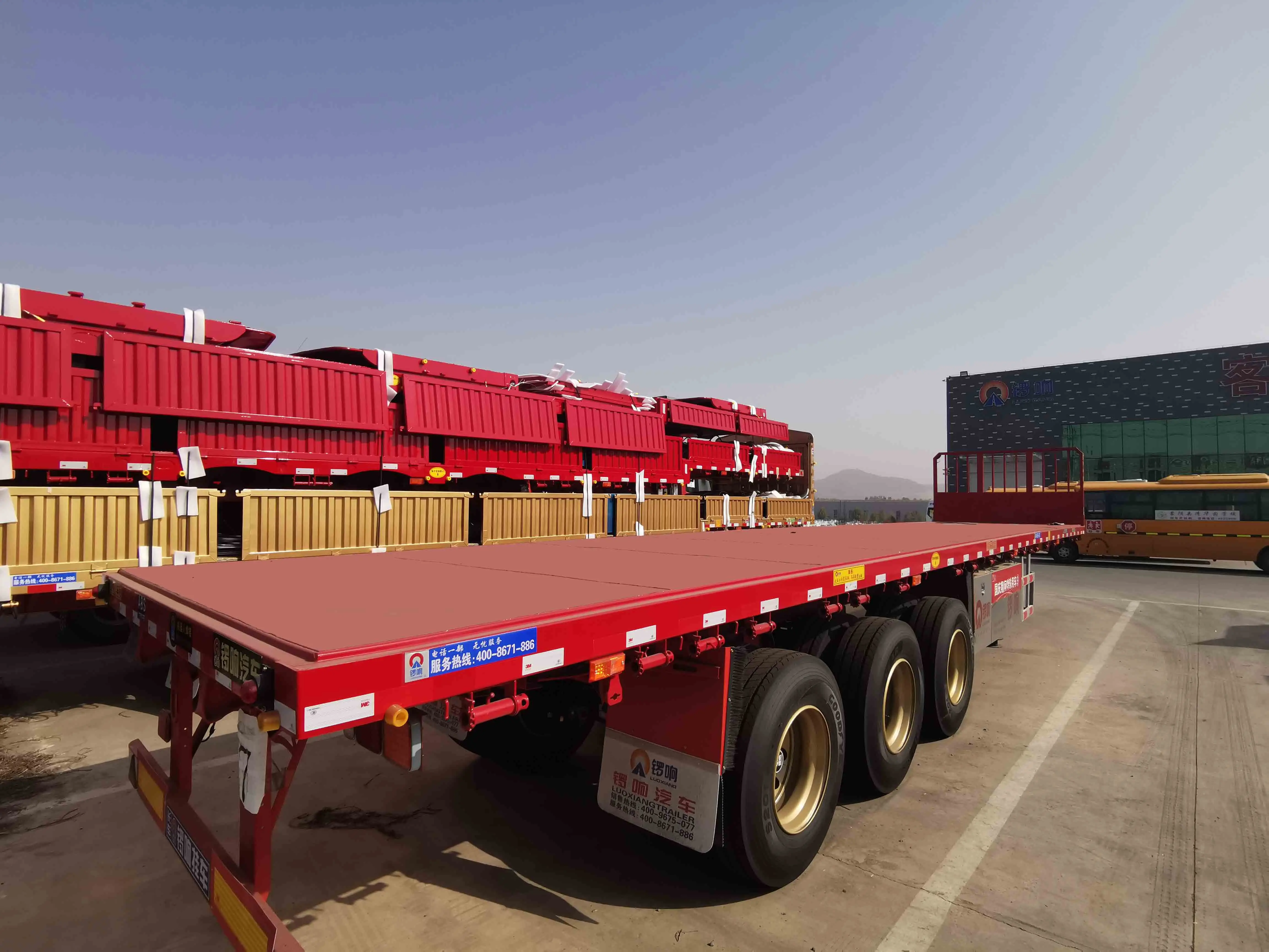 50t used semi trailers container trailers flatbed trailer