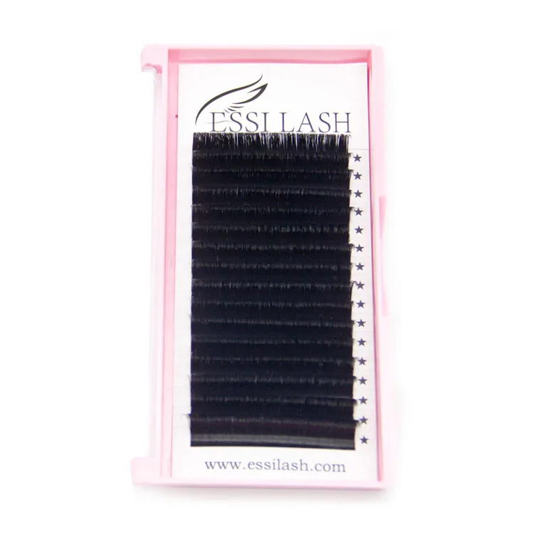 

Wholesale Korea pbt Private Label Lash Product volume classic Easy Fan Blooming Eyelash Extensions Supplier cashmere silk mink, Dark matte black