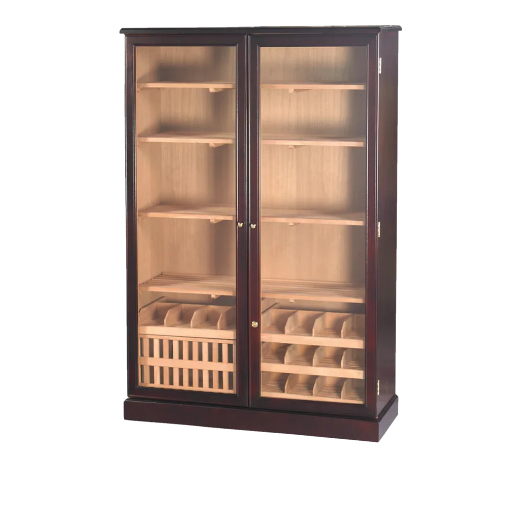 Sliding Double Door Cigar Cabinet