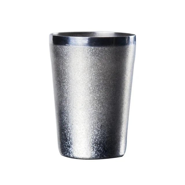 

2021 new wholesale hot selling simple 400 ml high quality pure titanium cup gloss coffee cup