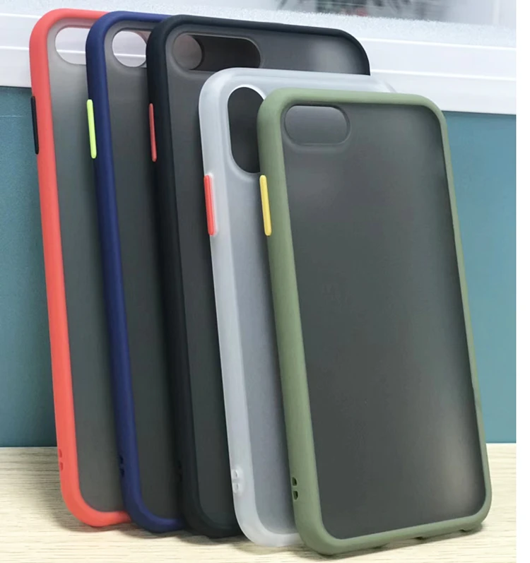 

Free sample OEM custom design new style matte skin feeling tpu pc colorful keys phone back cover case for iphone xs max