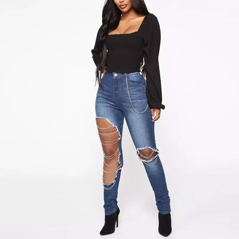womens ripped skinny jeans sale