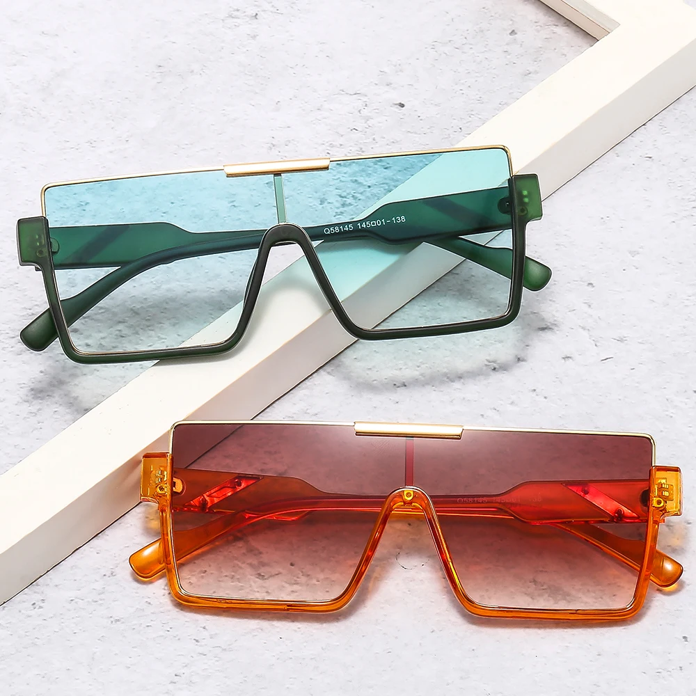 

Twooo 58145 Square Eyeglasses One Piece Lens Oversized Sunglasses