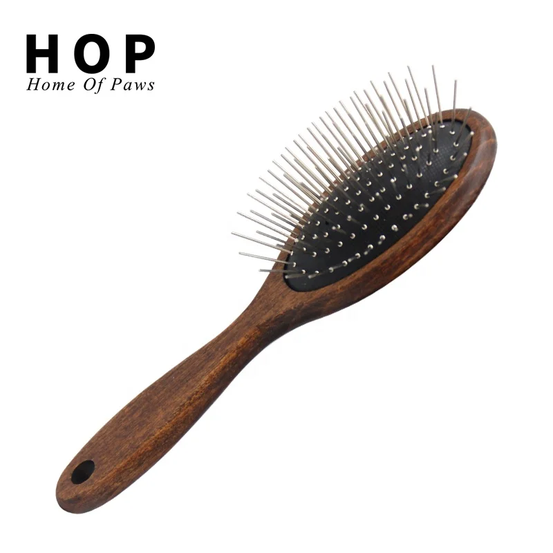 

Factory Wholesale Classical Style Wood Pet Cat Dog Grooming Hair Comb, Brown