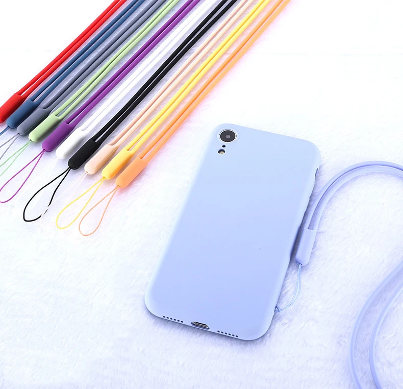 

Liquid Silicone Elastic lanyard Skin-friendly material neck rope for Electronic cigarette mobile phone U Disk camera