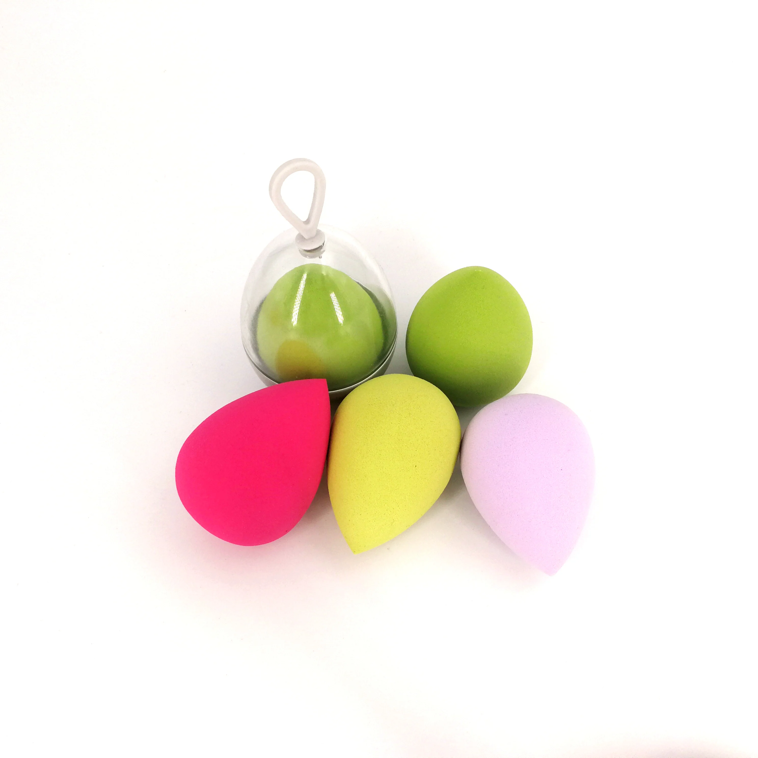 

Very soft PU customized package non latex makeup cosmetic puff sponge blender, Multiple colors