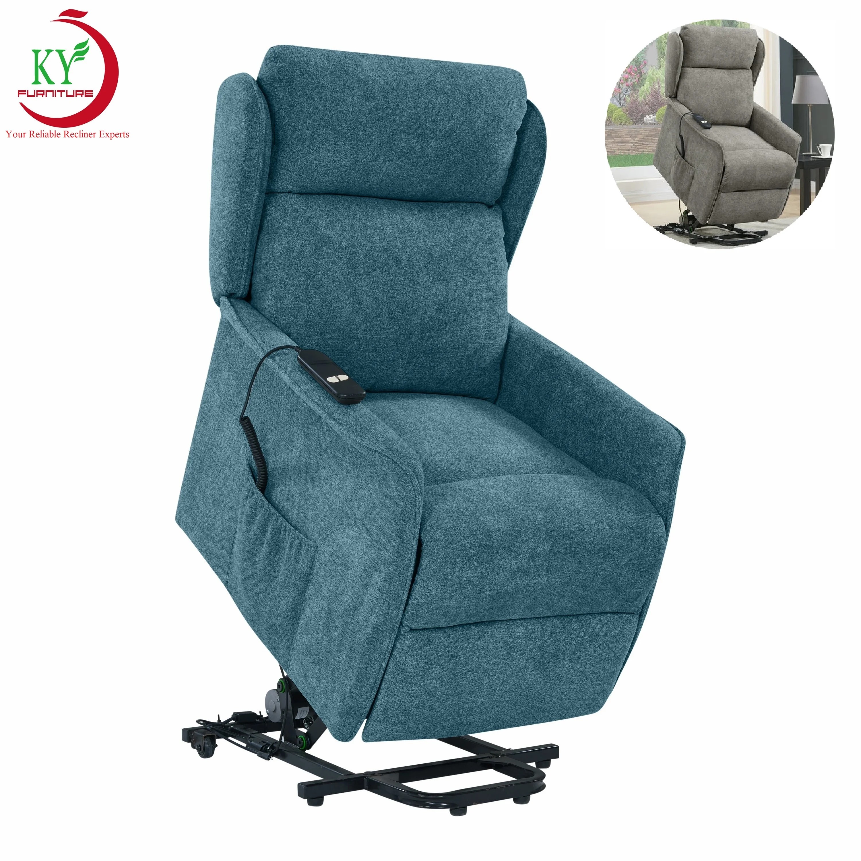 

JKY Furniture Elderly Multi Position Electric Recliner Power Lift Chair With Massage