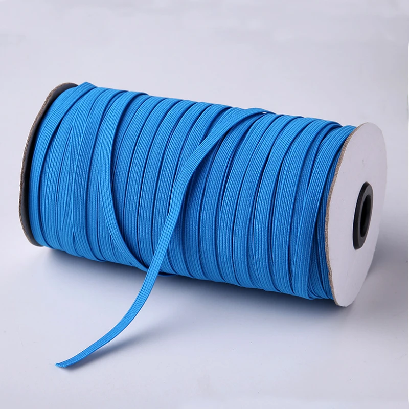 

Factory wholesale black white colorful knitted polyester latex elastic band stock, Black white custom