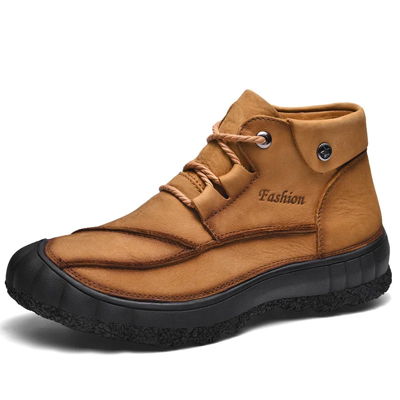 

2021 Hot Sale Autumn And Winter Men'S Shoes Slow Walking Sports Casual Men'S Boots Low-Top Fitness Shose Safety Leather Shoes