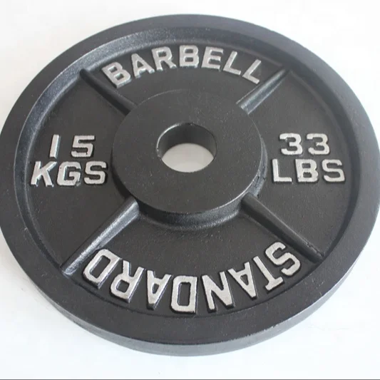 black gray painting cast iron weightlifting weight plate