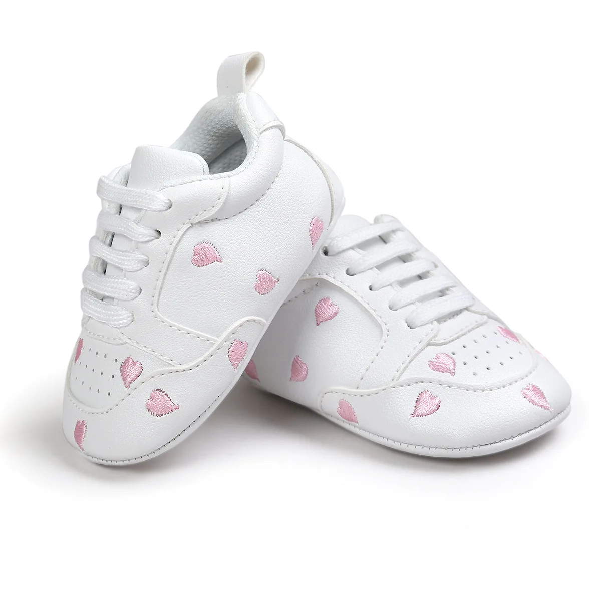 Amazon Hot Pu Leather Sneakers White Casual Boy Shoes New Born Kids