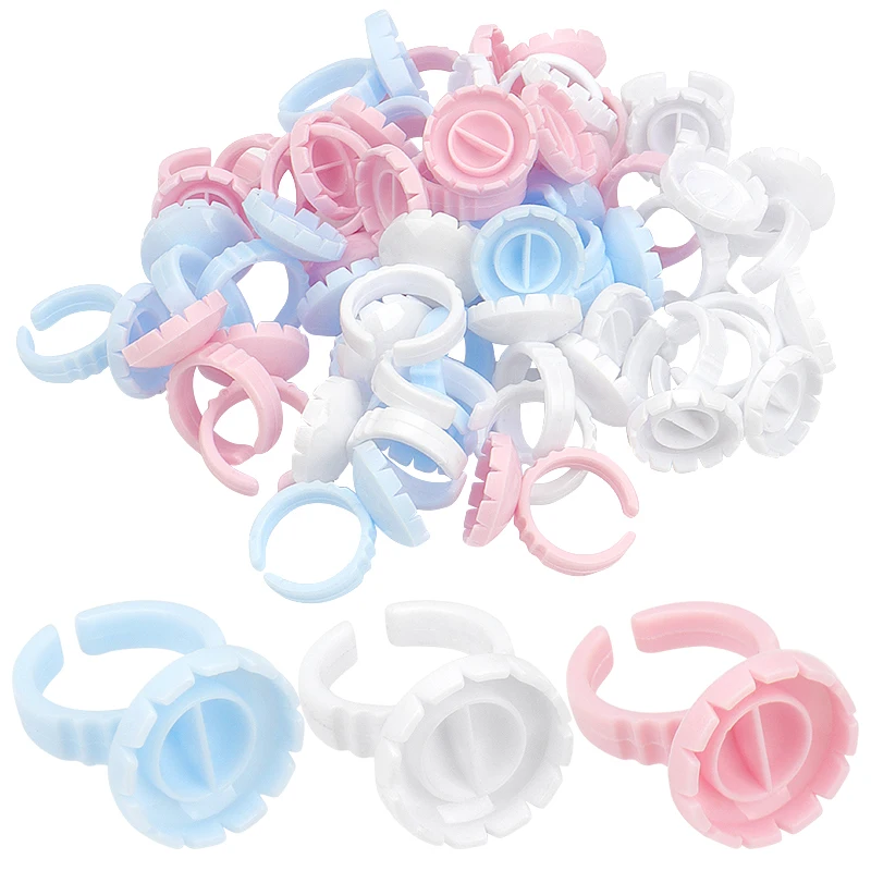 

Hot sale round glue tray grafting eyelash glue ring blossom cup, Customized color