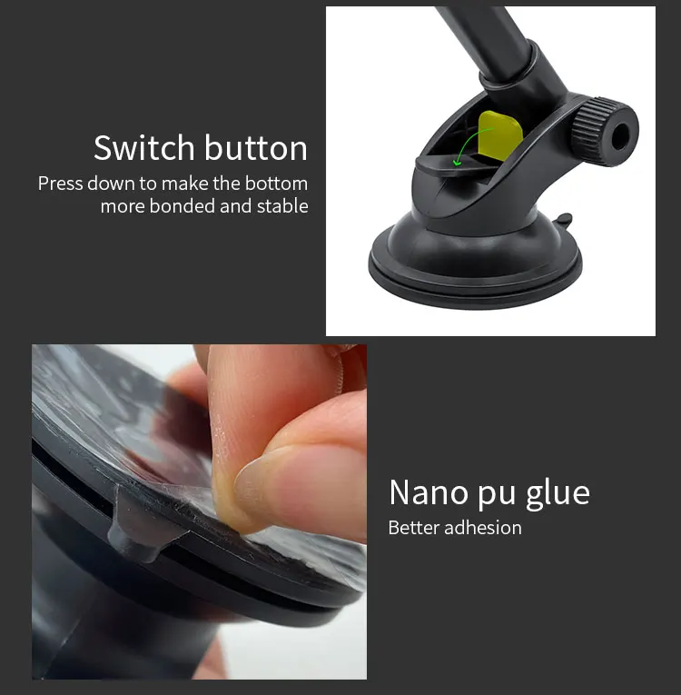 
10W car mount Qi fast charging smart sensor car phone holder with wireless charger 