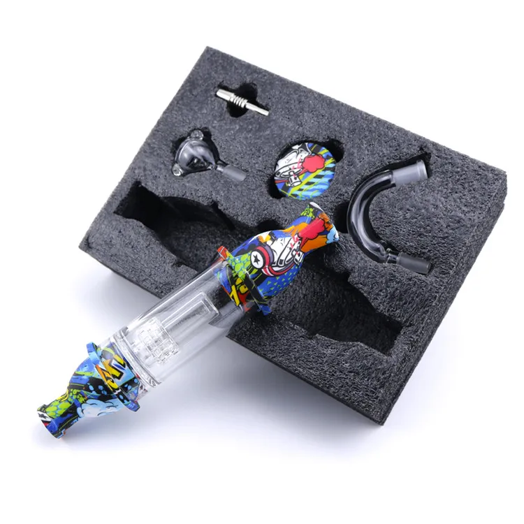 

Custom Funny Silicon Long Weed Glass Meth Water Pipes For Smoking Tobacco Pipes, 7 colors