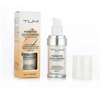 

TLM 30ml color changing liquid foundation makeup concealer SPF 15 sheer cover concealer base nude face cream