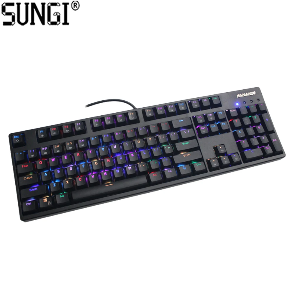 

Cheap Price 104 Key Mechanical Keyboard RGB LED light USB Gaming Mechanical Keyboard, N/a