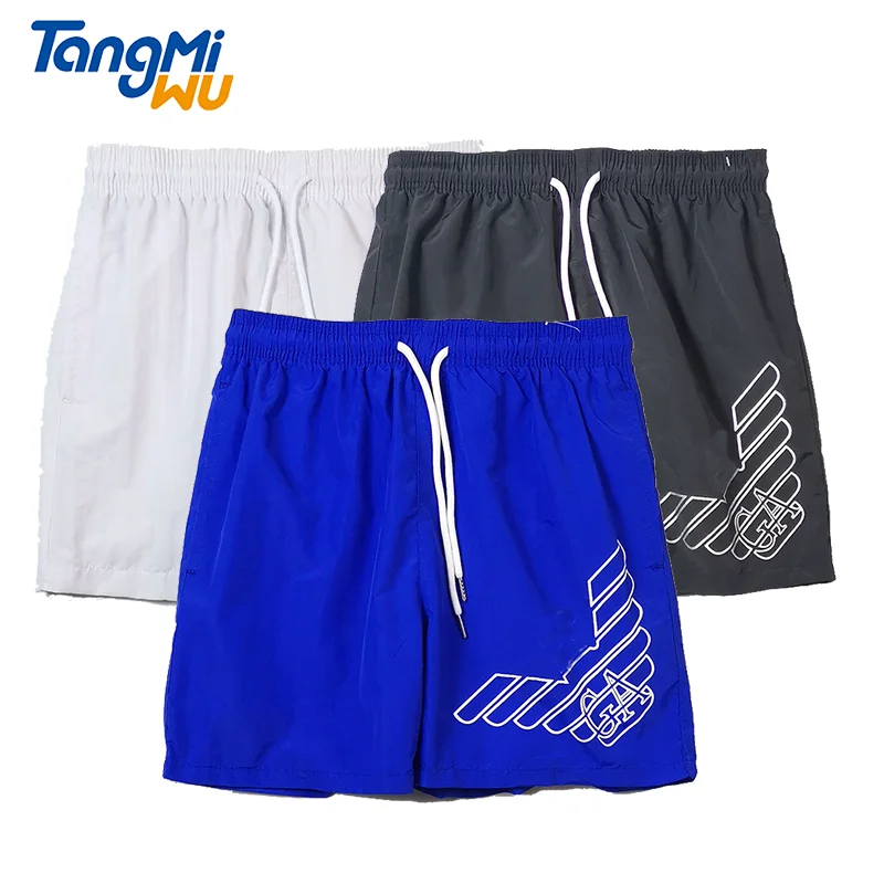 

TMW printed logo boardshort manufacturer pocket male shorts plus size beach nylon swimwear swimming trunks for men