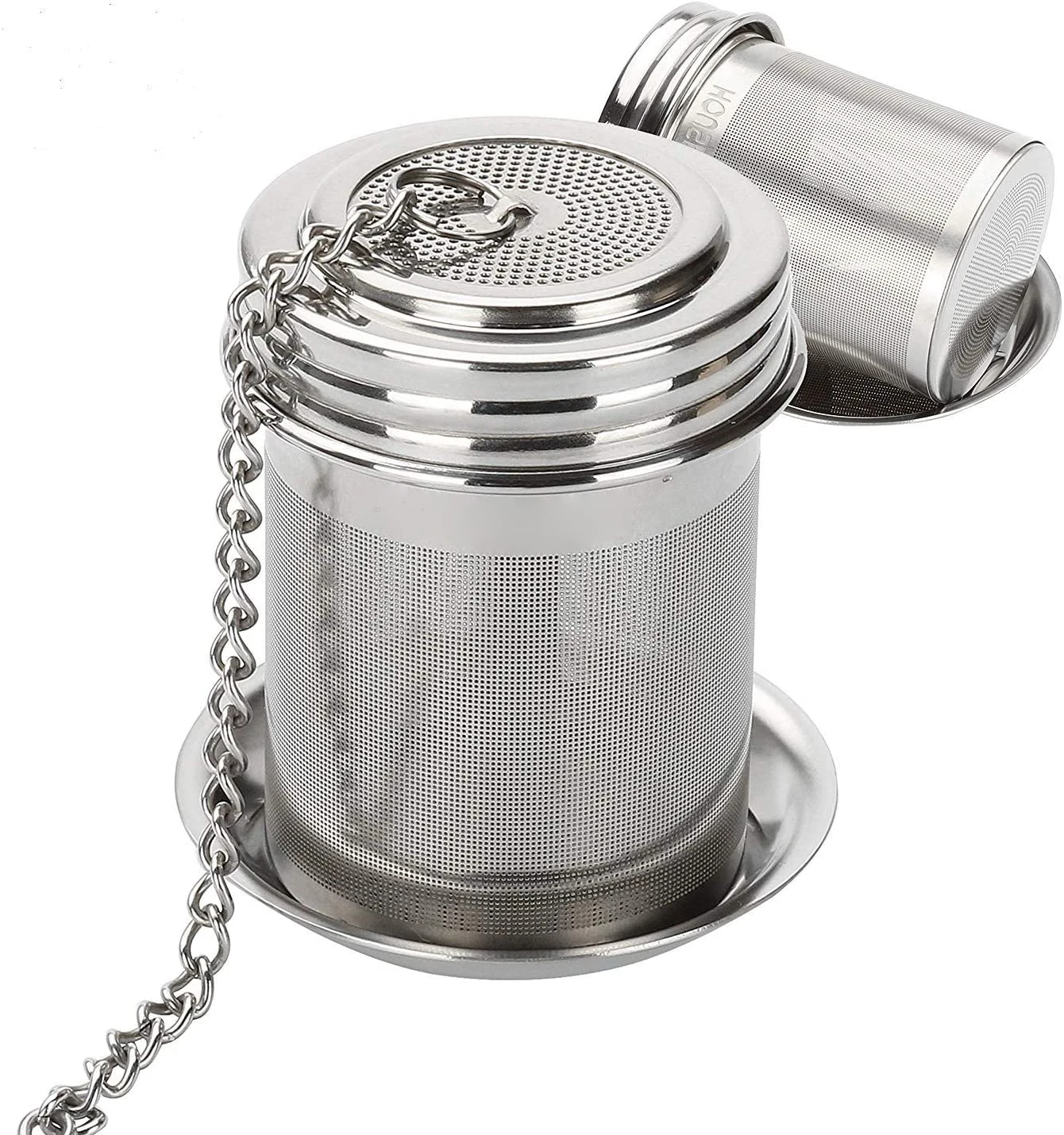 

Tea Ball Infuser Cooking Infuser Extra Fine Mesh Tea Infuser Threaded Connection 18/8 Stainless Steel Strainer Set of 4pcs