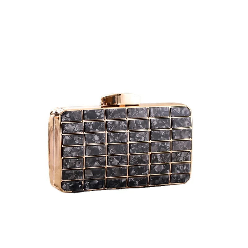

Hot Sale Ladies Bling Acrylic Evening Clutch Bag Fashion Inclined Shoulder Bag Mini Purse