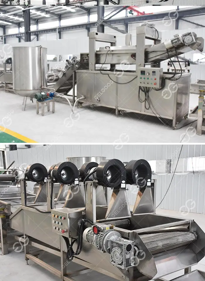 Continuous Fryers Automatically Frying Potato Chips Machine For Sale