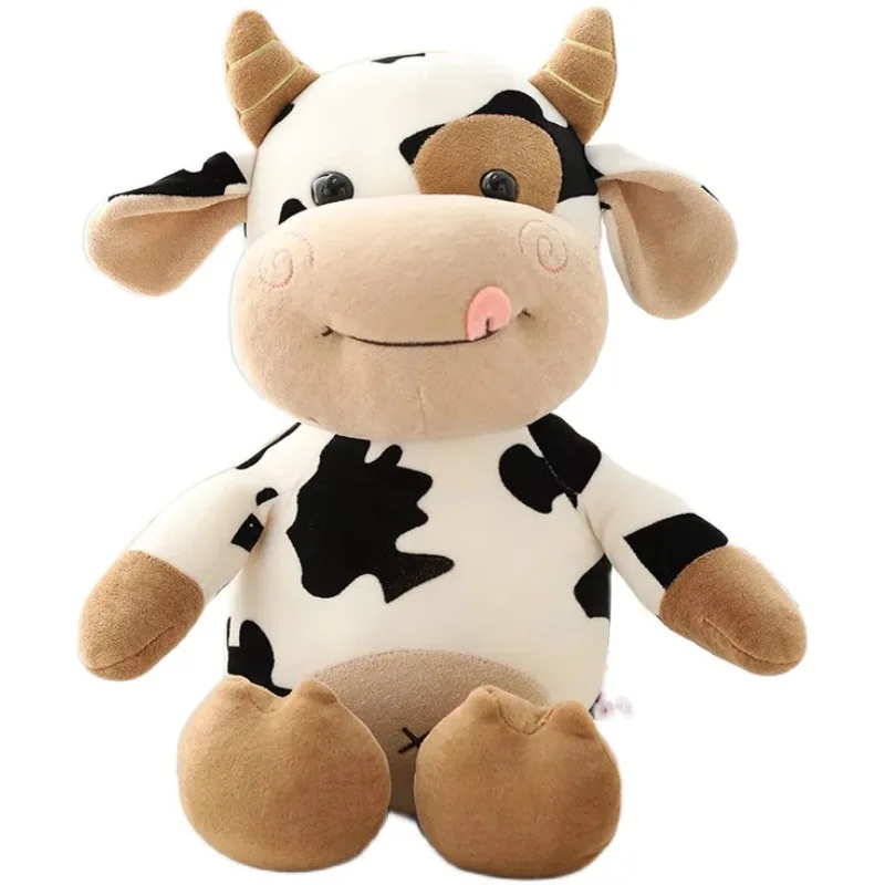 

2023 New Cute Stuffed Animal Cartoon Cattle Toy Kawaii Plush Cow For Children Birthday Present