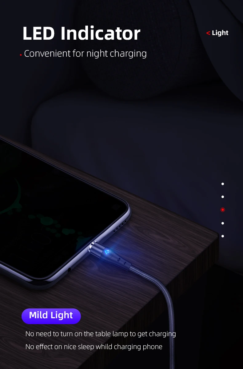 5A super quick charge cable latest version 3 in 1 360 degree magnetic data cable 1m micro ios type c usb cable - ANKUX.COM