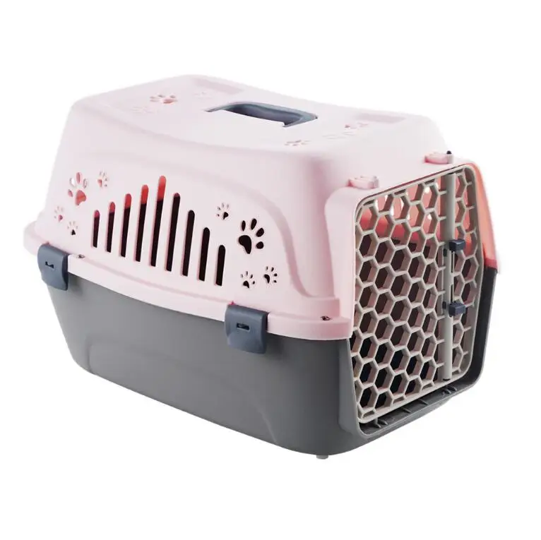 

Plastic Pet Carrier For Cat Dog Puppy Rabbit cages Basket Cage Outdoor New transport pet kennel crate animal cages, Picture