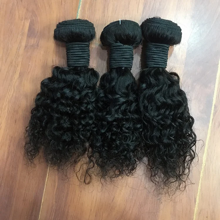 

Factory Direct Sale Double Weft Indian Human Hair 8inch Kinky Curly Human Hair Bundles