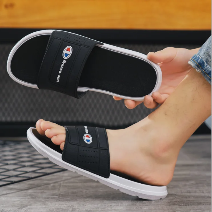 

INS Hot flat sandals for women footwear fashionable ladies slippers sandals, White, black