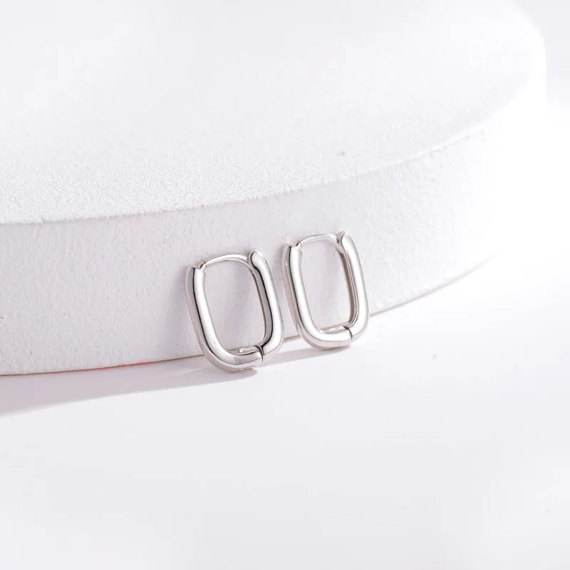 Anniversary Engagement Gift Party Silver Gold Statement Hoop Earrings New Arrivales Trendy Wholesale  Contracted Earrings