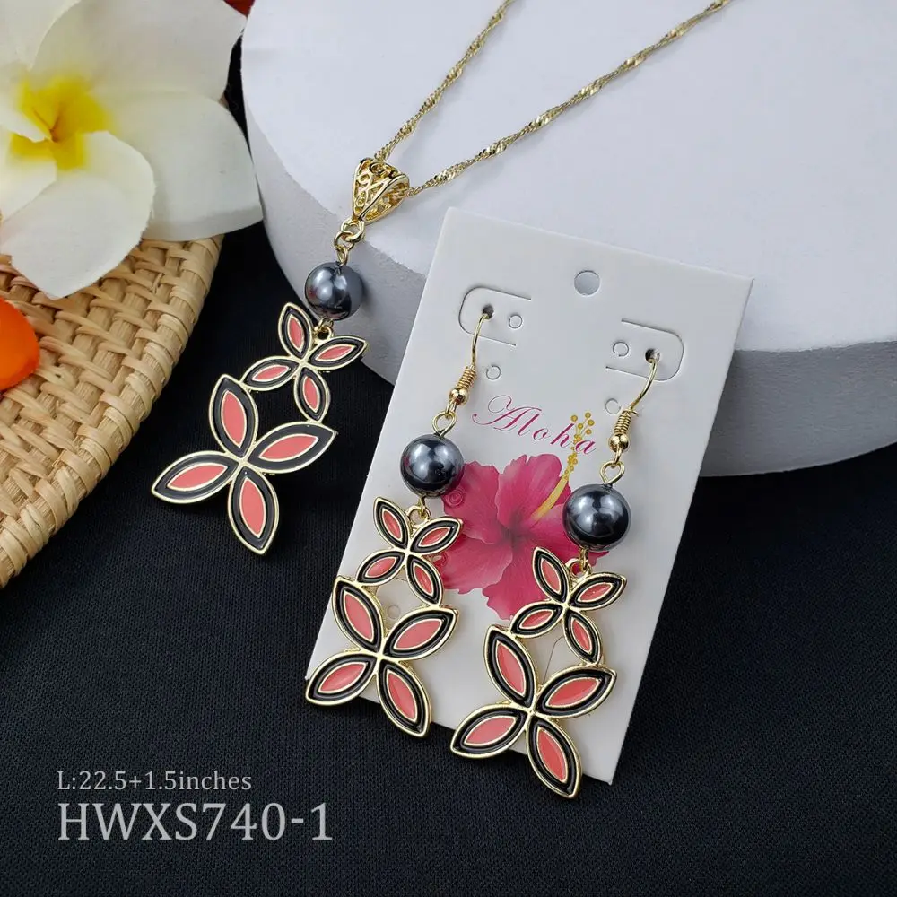 

stock hawaiian costume jewelry hawaiian jewelry set pearl for women girls