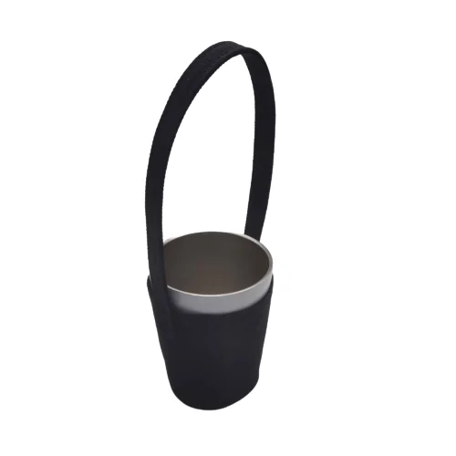 

coffee tea cup holder bottle shrink sleeve water bottle sleeve in canvas glass water bottle with sleeve black