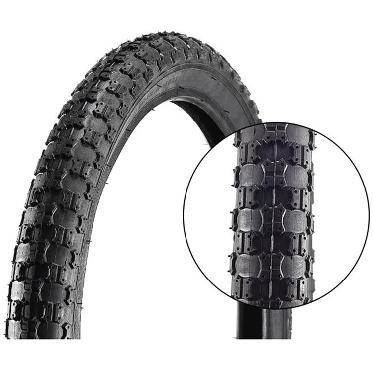 

Bicycle tire 12/14/16/20/24/26 inch X1.75/1.95/2.4 mountain bike inner and outer tire accessories ZL6041S, Black