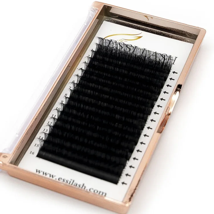 

RUSSIAN volume lashes matte black eyelash extension korean PBT fiber private label bulk wholesale lashes mink lash extensions