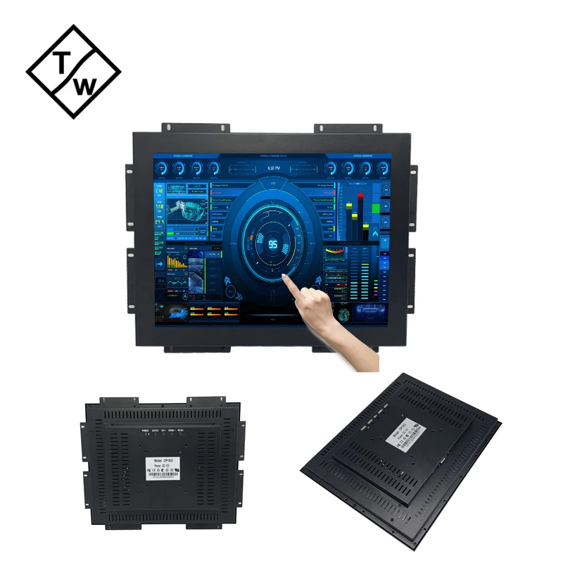 

4:3 Ratio IPS Panel 15 inch TFT LCD Touch Screen Monitor Open Frame