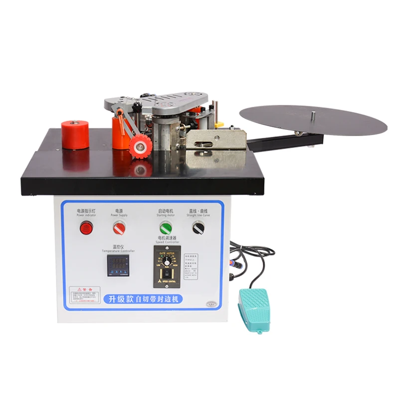 

Efficient semi-automatic woodworking edge bander banding machine PVC wood board mini portable edge banding machine