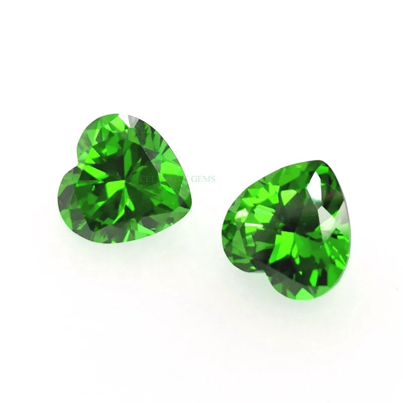 

China Factory Wholesale cubic zirconia stones CZ stone Aquamarine Heart Shape