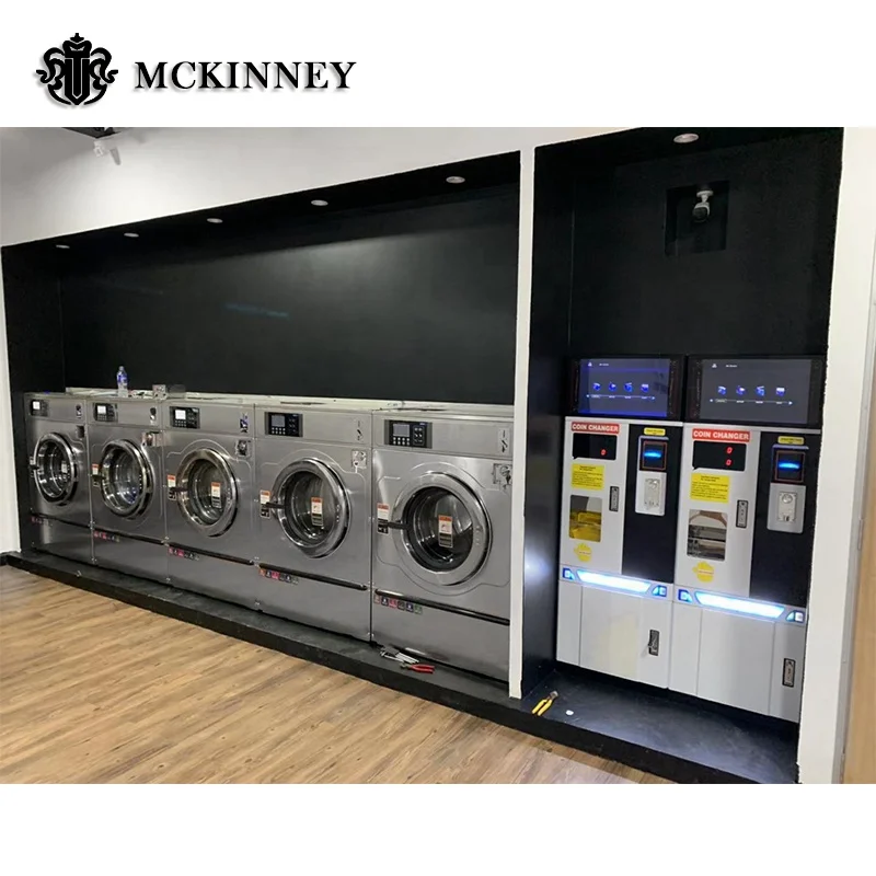 
Professional Commercial Laundry equipment Double Stack Washing Machine Clothes Dryer Machine All In One 