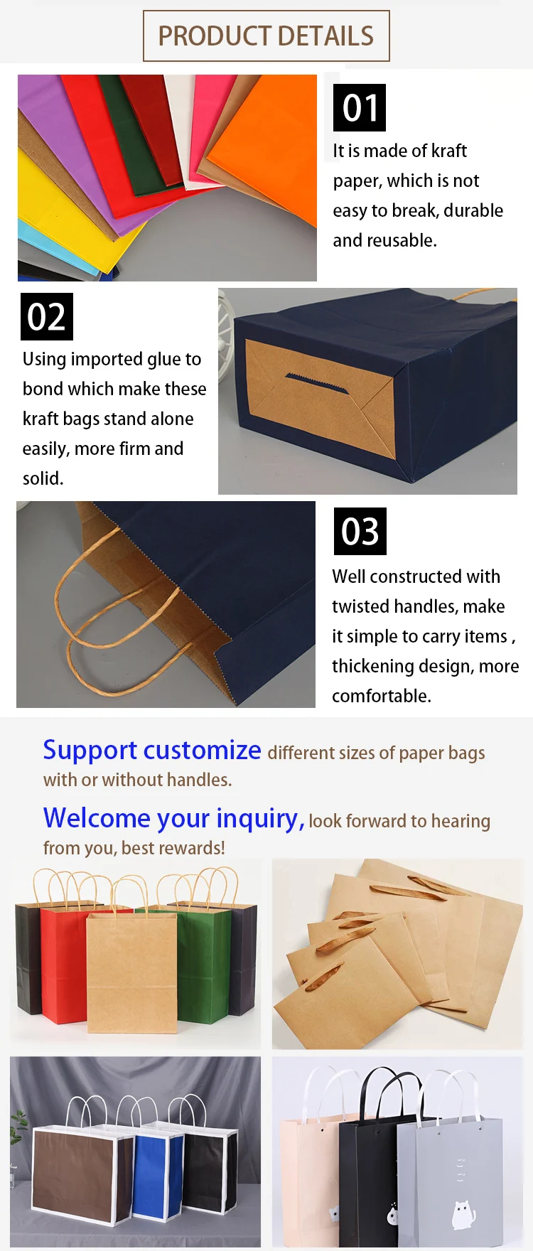 2020 Paper Bags, Jewelry Packaging Gift Paper Shopping Bag,Custom logo