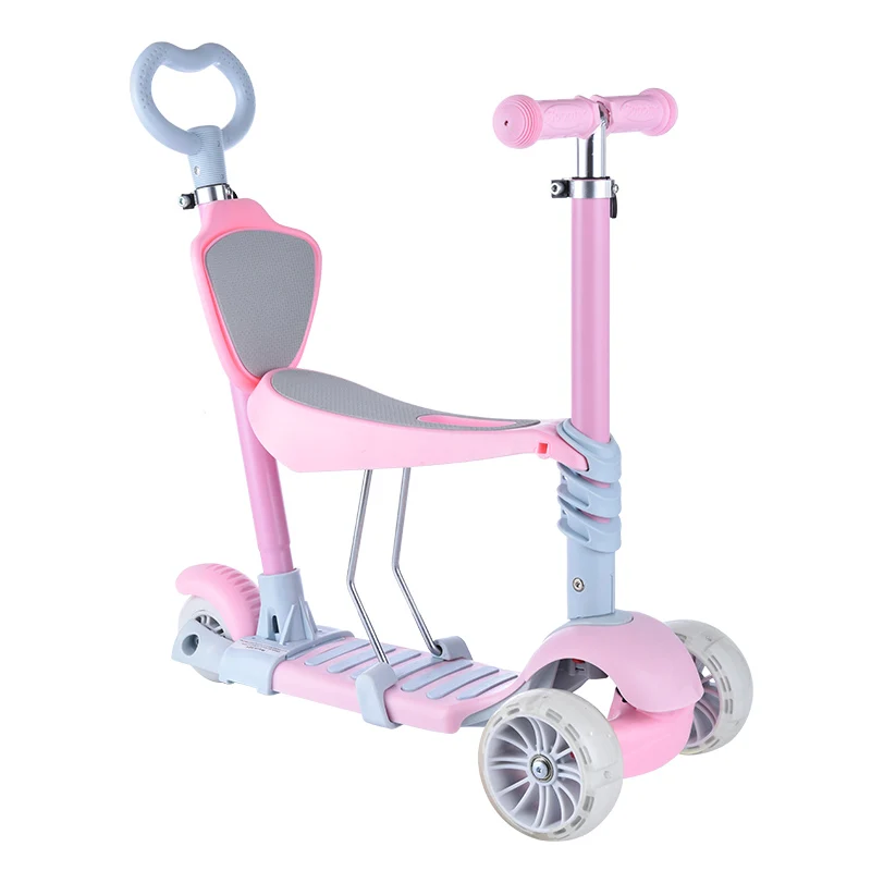 

Cute print Factory wholesale adjustable height kids mini kick scooter for child