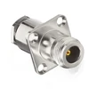 N-Type Jack to Jack Female Panel Mount Straight RF Coax Adapter Connector