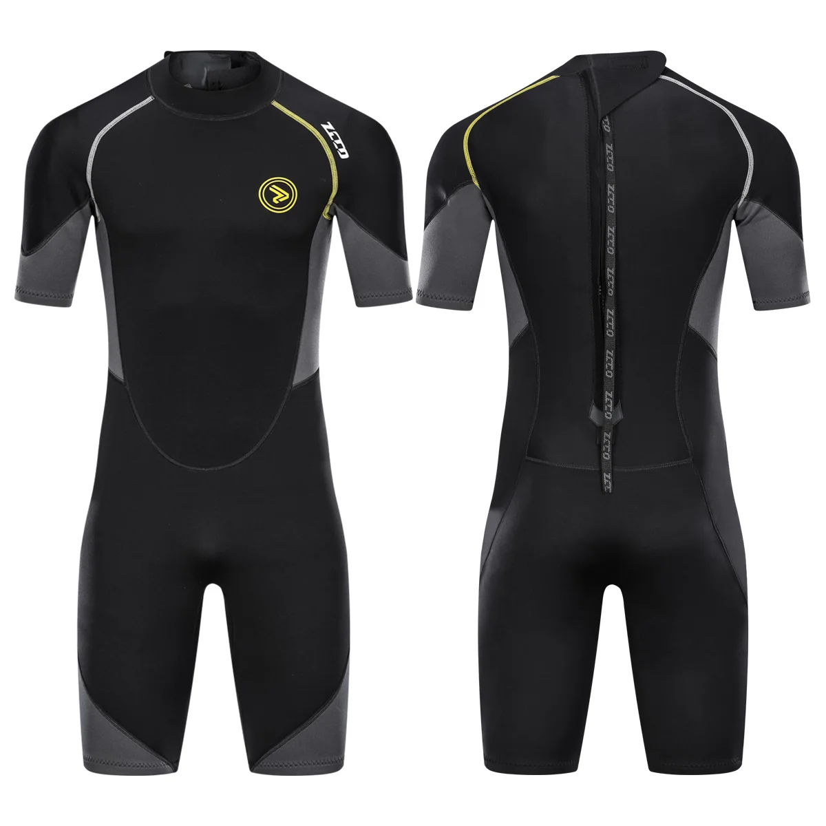 

1.5MM Men's Neoprene shorty Full Body wetsuit Diving Suit Ultra Stretch Back Zipper for Snorkeling Scuba Diving Swimming Surfing