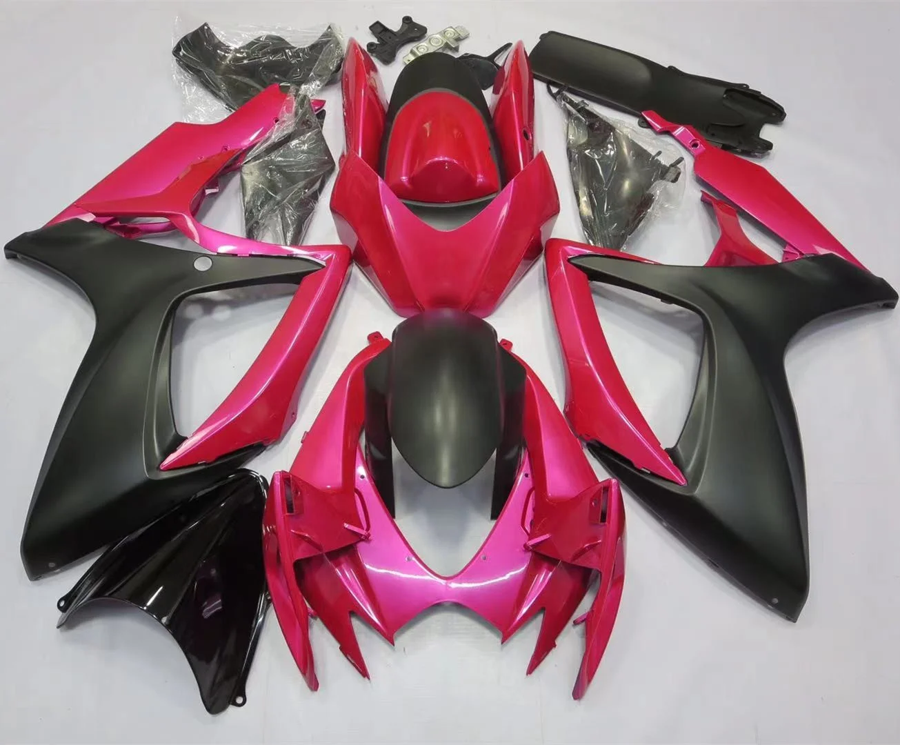 

2022 WHSC Motorcycle Fairing Fit For SUZUKI GSXR600-750 2006-2007 ABS Plastic Body Kits, Pictures shown