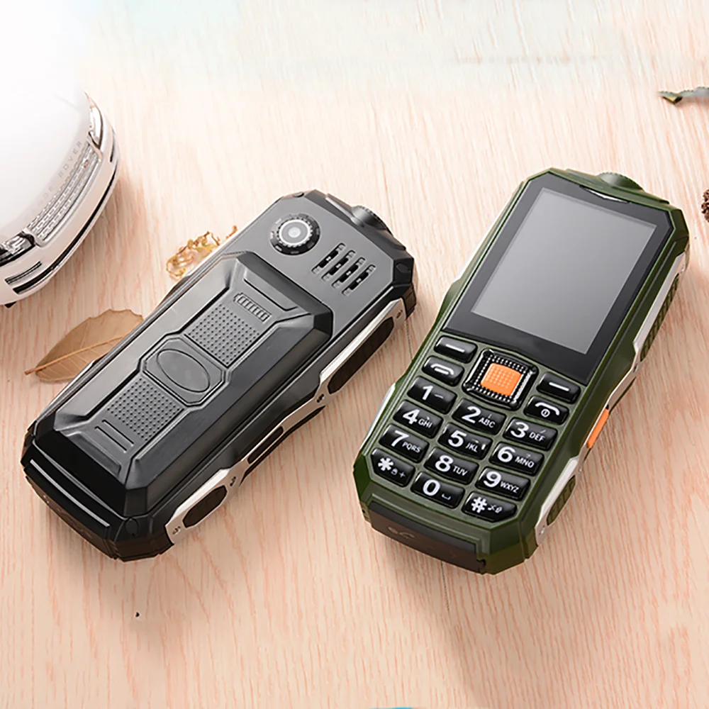 

Best price best rugged mobile phone C9 model cheap power bank 4000mah, Black, green, blue