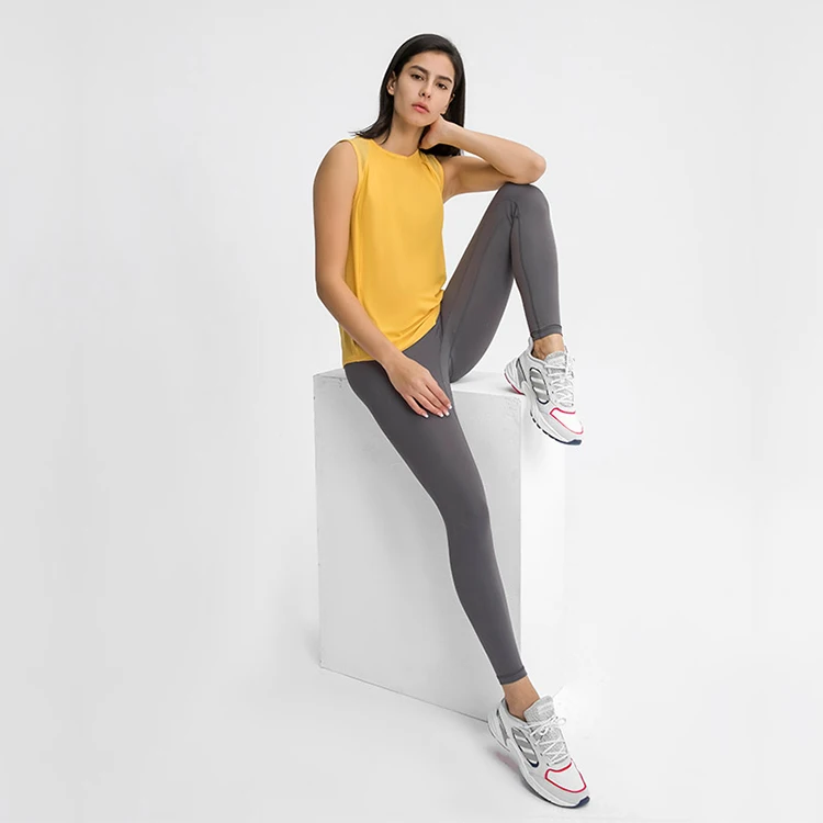 

Wholesale Womens Workout Clothes Yoga Tops Exercise Gym Shirts Running Tank Tops