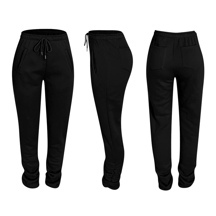 Wholesale 2021 New Arrivals High Waist Solid Color Thick Pants Legging ...