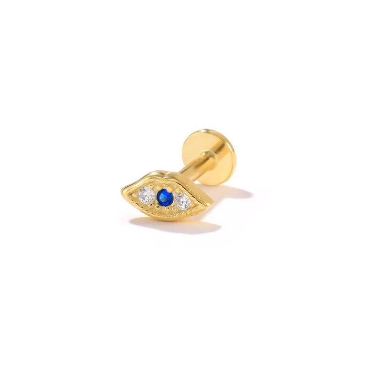 

925 Sterling Silver Stud Earrings Blue Zirconia Lips Earring Jewelry Dainty Earring Women Gift Piercing Jewelry