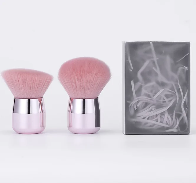

Custom Logo Makeup Brushes Foundation Brush Pink Mushroom Makeup Brushes